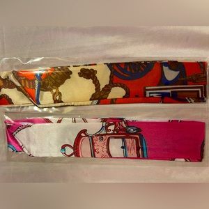 Silky Smooth Skinny Bag Scarfs Set of Two ..  New